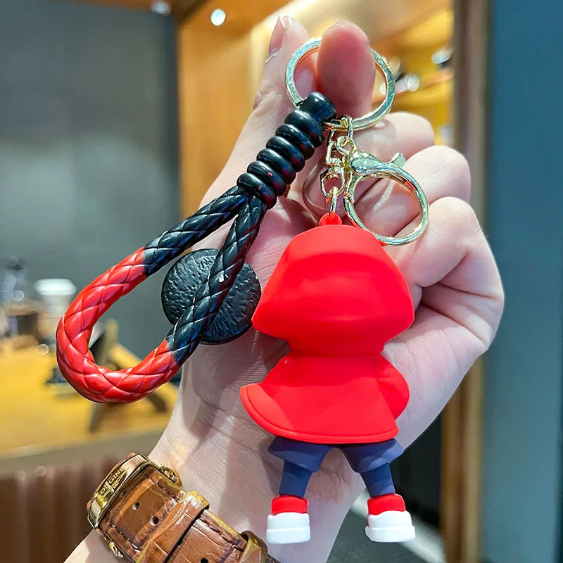 Gros Spider-Man porte-clés Spiderman figurine Anime Spider Man porte-clés sac à dos pendentif sac voiture porte-clés enfant modèle jouet