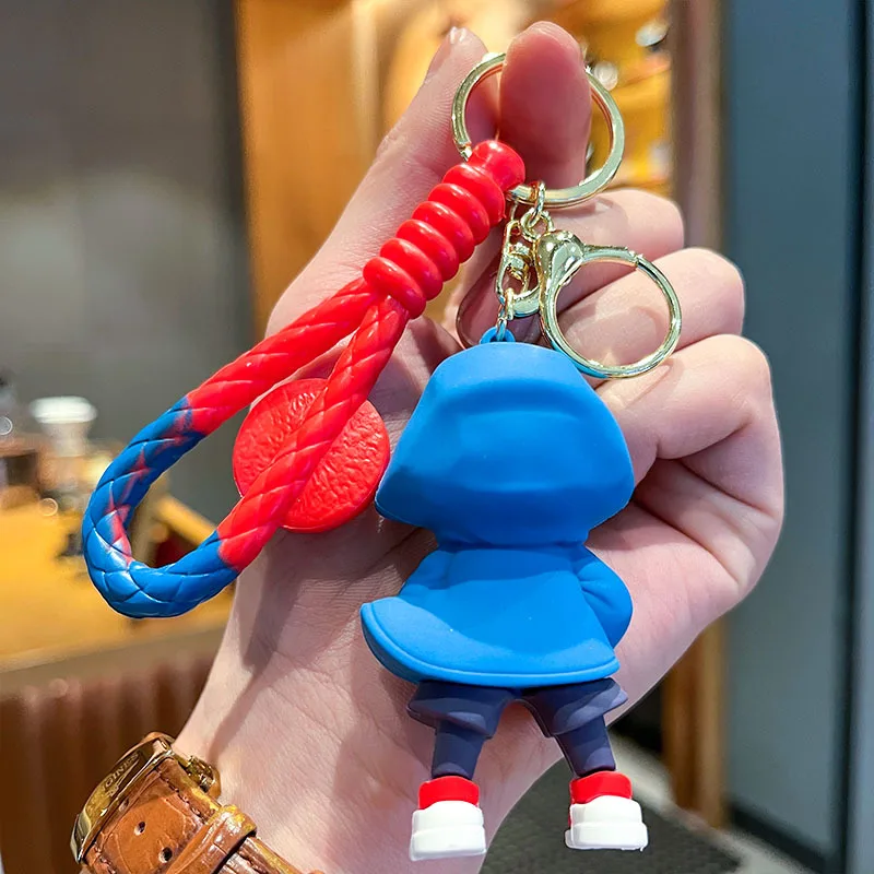 Gros Spider-Man porte-clés Spiderman figurine Anime Spider Man porte-clés sac à dos pendentif sac voiture porte-clés enfant modèle jouet