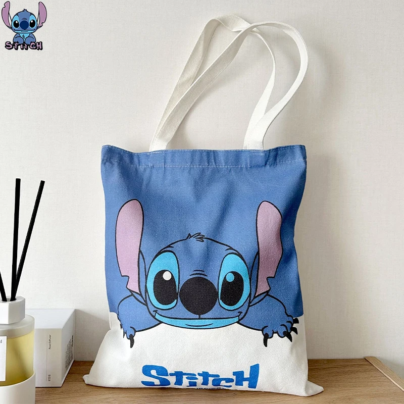 Accessoires Stitch sac à main toile sac à bandoulière bandoulière sac à provisions grande capacité Lilo et Stitch étudiant sac de rangement portefeuille